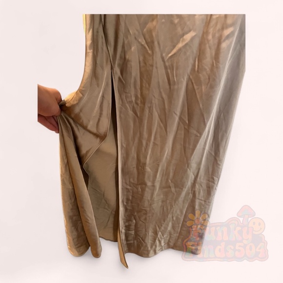 Significant Other Alessia Dress NWT Latte Satin One Shoulder Evening Gown Size 4 - Picture 7 of 11